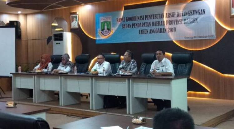  Rapat Koordinasi Penyusutan Arsip di Lingkungan Badan Pendapatan Daerah Provinsi Banten Tahun Anggaran 2019