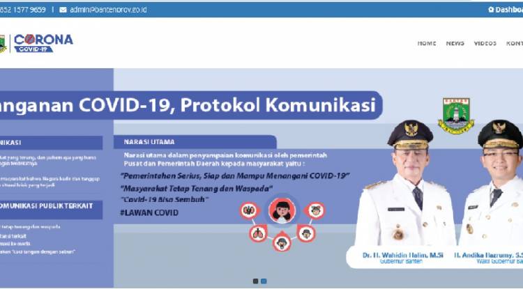 Tingkatkan Kesiapsiagaan Pemprov Banten Luncurkan Situs Infocorona