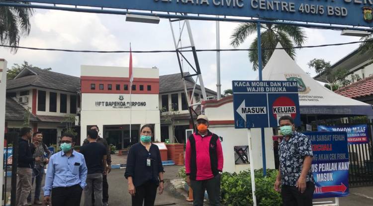 UPTD PPD SERPONG BEKERJA SAMA DENGAN BADAN PENANGGULANGAN BENCANA DAERAH ANTISIPASI PENYEBARAN VIRUS CORONA (COVID-19)