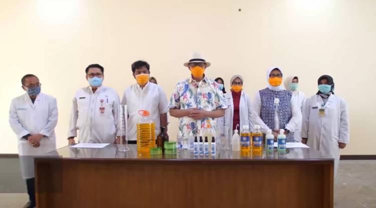 Instruksikan OPD Buat Hand Sanitizer, Gubernur: Upaya Lindungi Masyarakat Cegah Paparan Covid-19