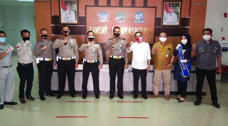 Kunjungan Kasubdit Regident Polda Banten Kompol Belny Warlansyah SH S.IK MH ke UPTD PPD Rangkasbitung