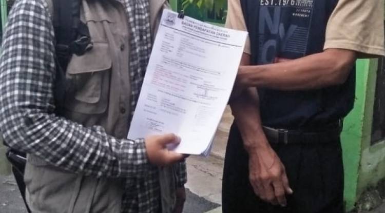 Kegiatan Pendataan Kendaraan Belum Melakulan Daftar Ulang (KBMDU) UPTD PPD Serang