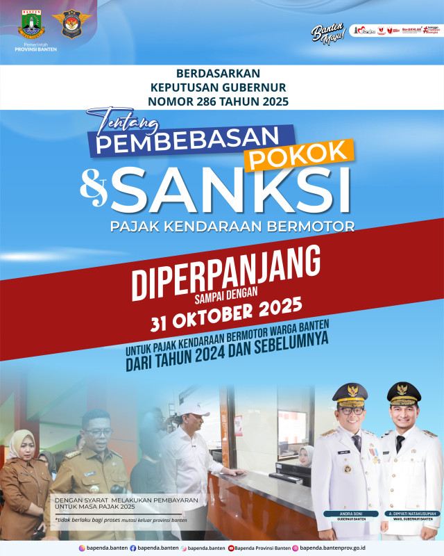 Pembebasan Pokok & Sanksi Pajak Kendaraan Bermotor Diperpanjang
