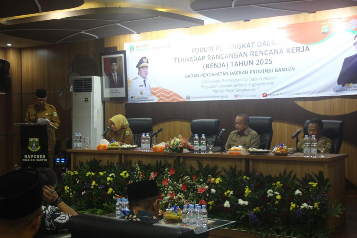 Upaya Menghadapi Tantangan Pemberlakuan Opsen Pajak  Bapenda Banten Gelar Forum Perangkat Daerah Untuk Optimalkan Pendapatan