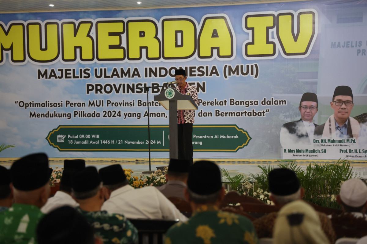 Mukerda IV MUI Provinsi Banten, Pj Sekda  Usman Asshiddiqi Qohara Gaungkan Gerakan Maghrib Mengaji